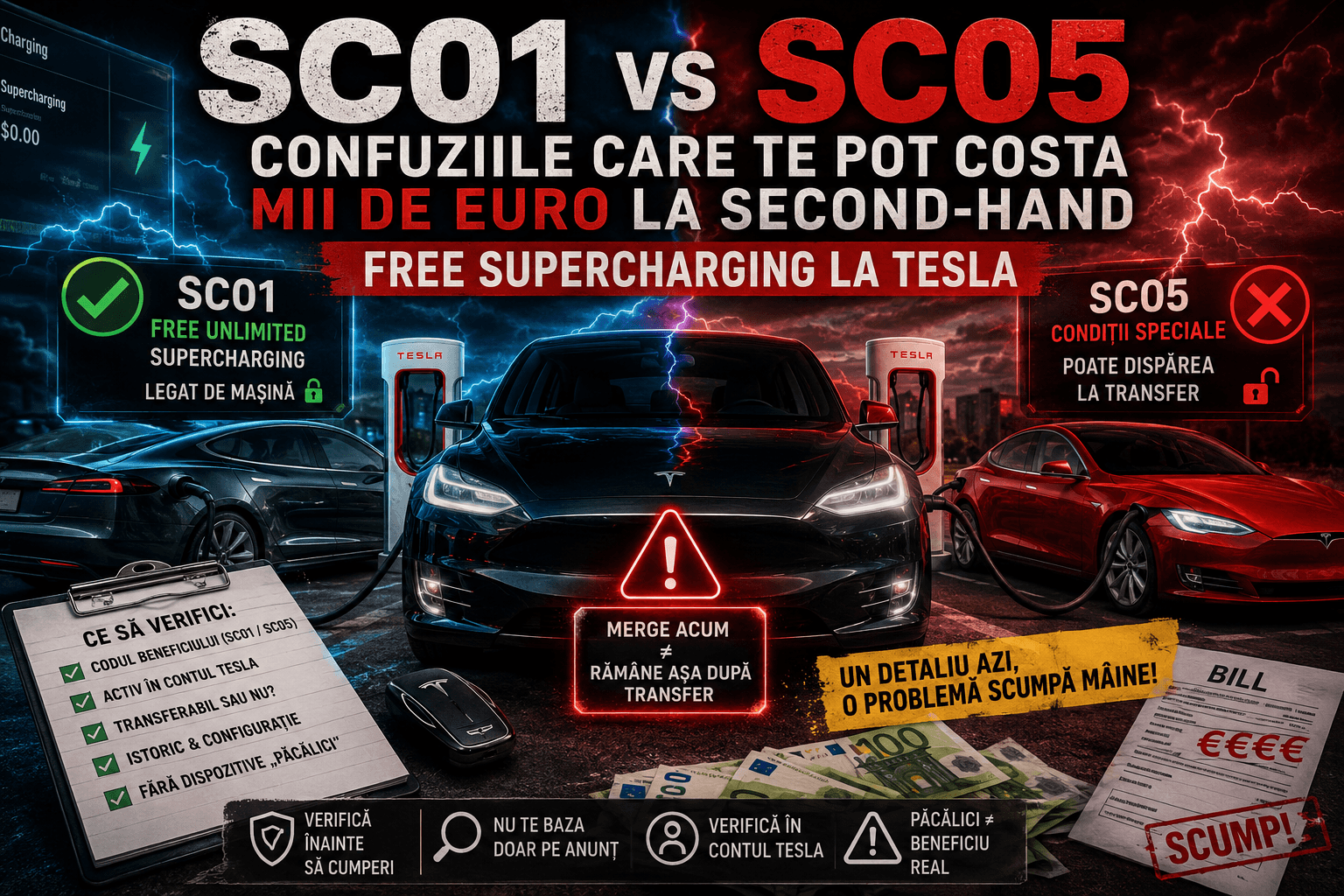 Free Supercharging Tesla: SC01, SC05 și ce verifici înainte de cumpărare — T-Expert București